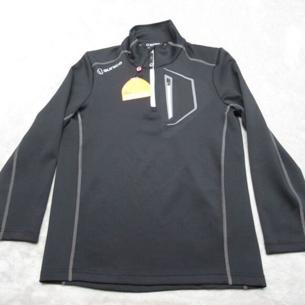 Sunice Shirt Boys XL Black Nixon Stretchlite‎ Half Zip Pullover Activewear